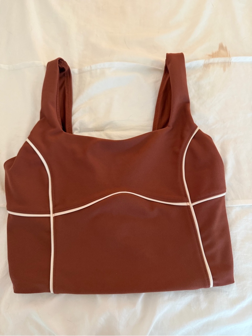 YPB > Abercrombie & Fitch Deep Maroon Lined Athletic Top w Cup Inserts
